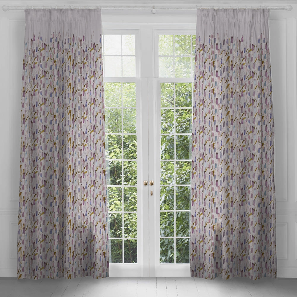 Saroma Printed Pencil Pleat Curtains Ironstonehome decor ,wall decor 
