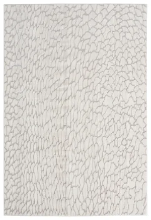 Sasha Ivory Cream And Grey Abstract Transitional Rug *NO RETURNS UNLESS FAULTYmodern color block patchwork rug
