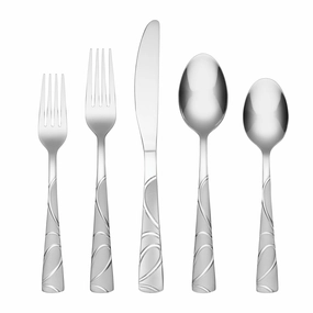 Sasha Sand 20 Piece Flatware Seteco-friendly bamboo fiber tableware set 
