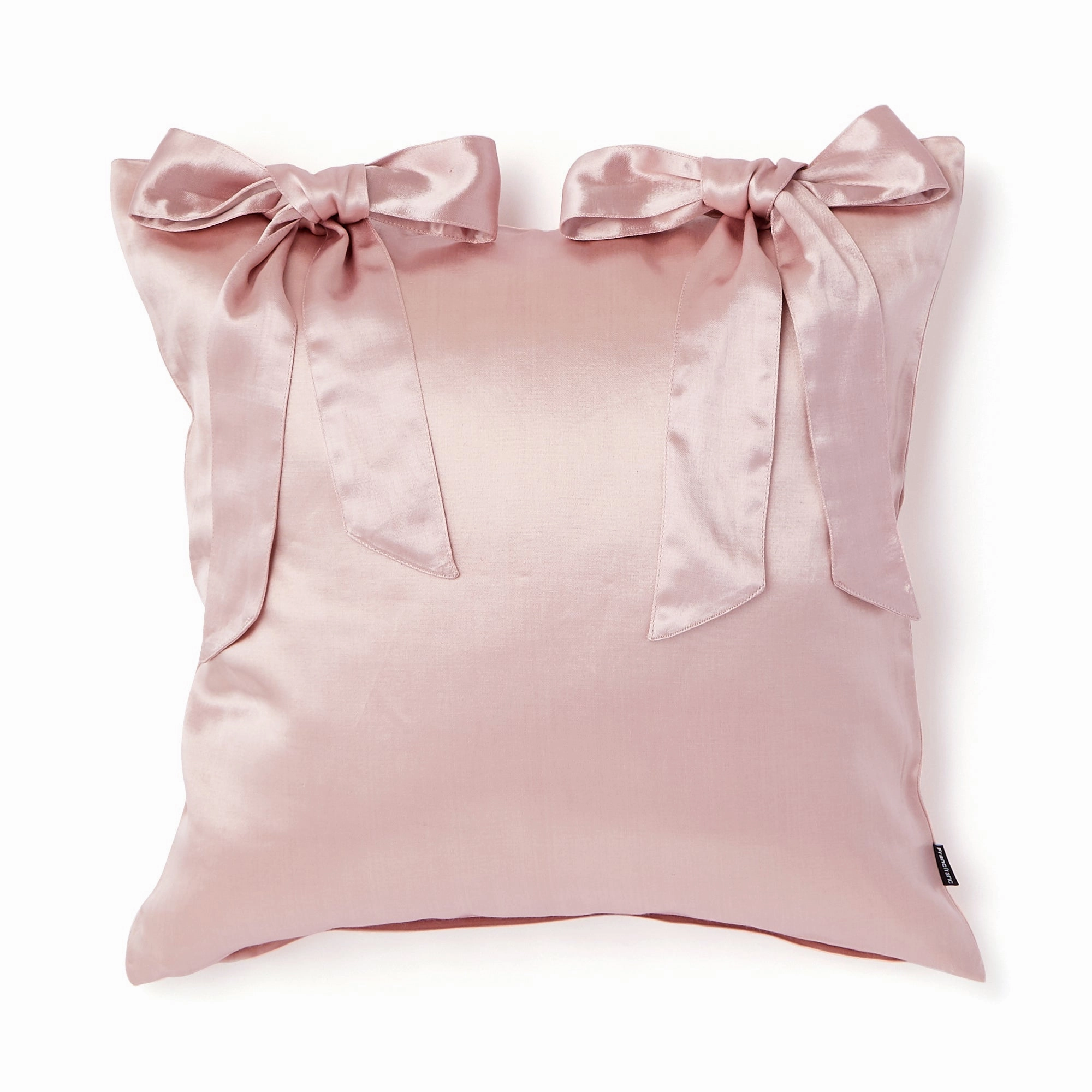 SATIN RIBBON CUSHION COVER 450 X 450 PINKbedding sets ,throw blankets 
