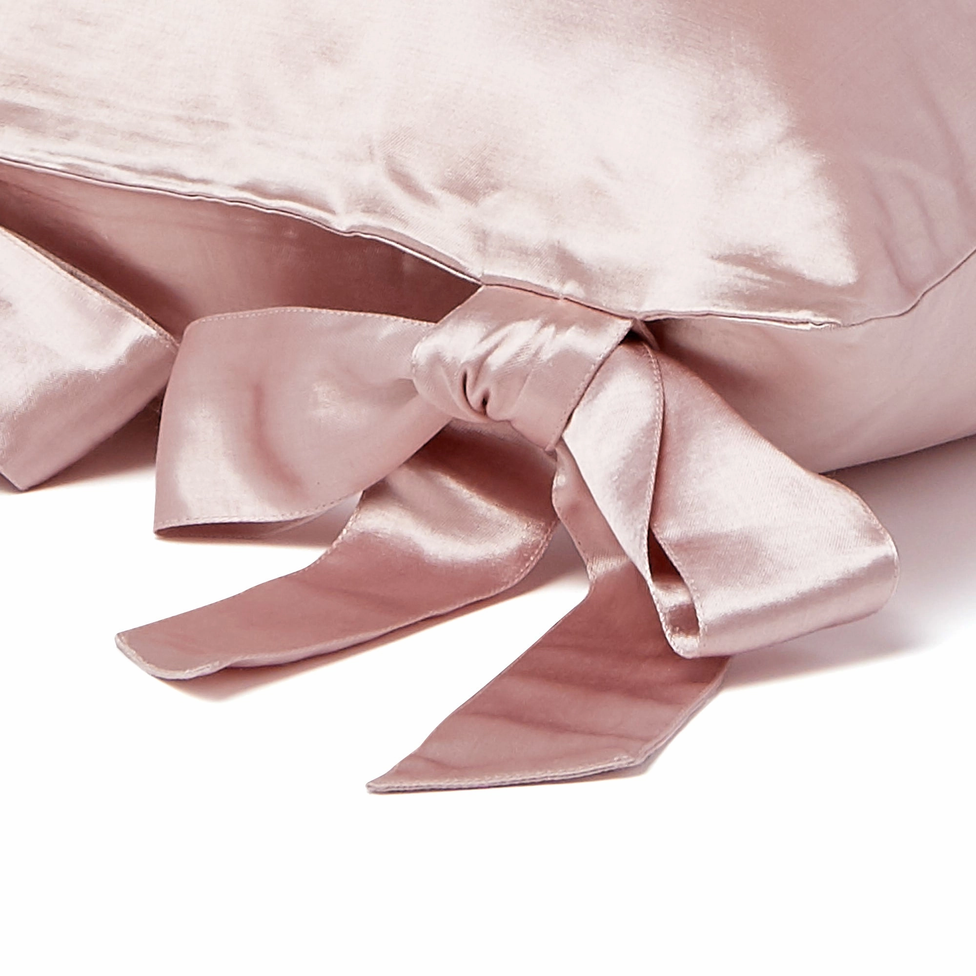 SATIN RIBBON CUSHION COVER 450 X 450 PINK