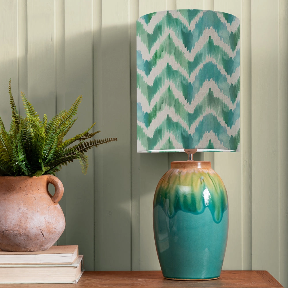 Savannah Anna & Eucalypt Complete Table Lamp Aqua/Islamodern home decor ,home decor for bedroom 