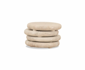 Savina Round Marble Coasters - 4 Piecehome decoration ,modern home decor 