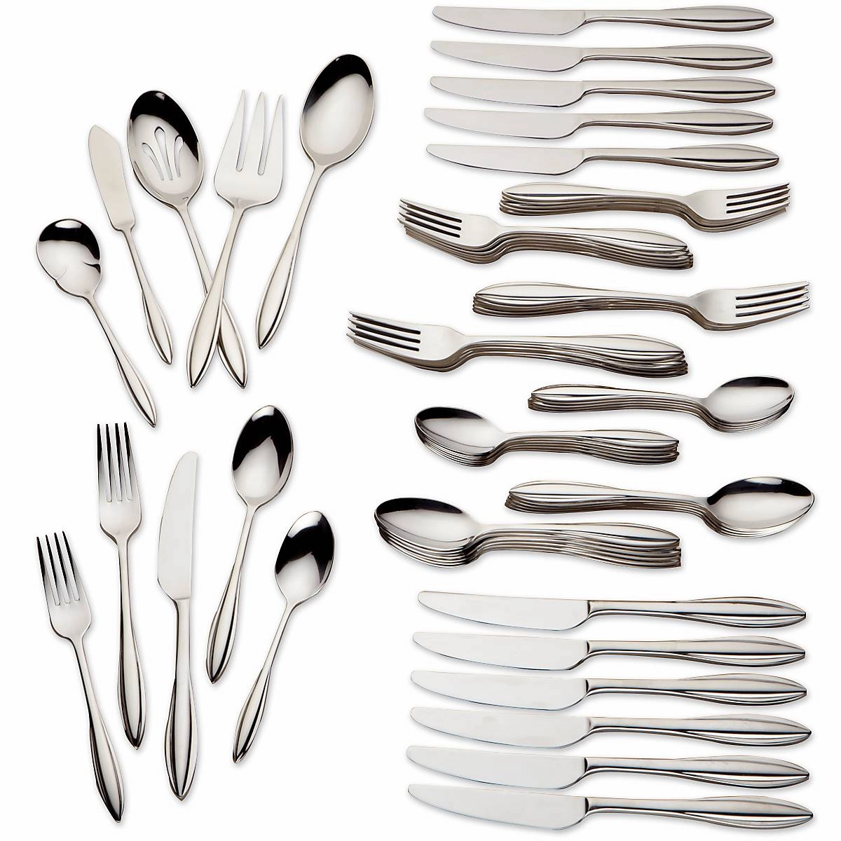 Sculpt 65 Piece Flatware Set