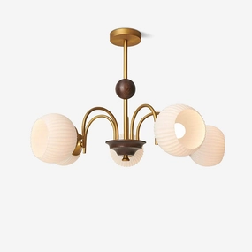 Sculptural Glass Ribbed Chandelierrustic chandelier,bedroom chandelier 