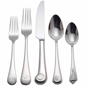 Sea Shell 5 Piece Place Settingeco-friendly bamboo fiber tableware set 