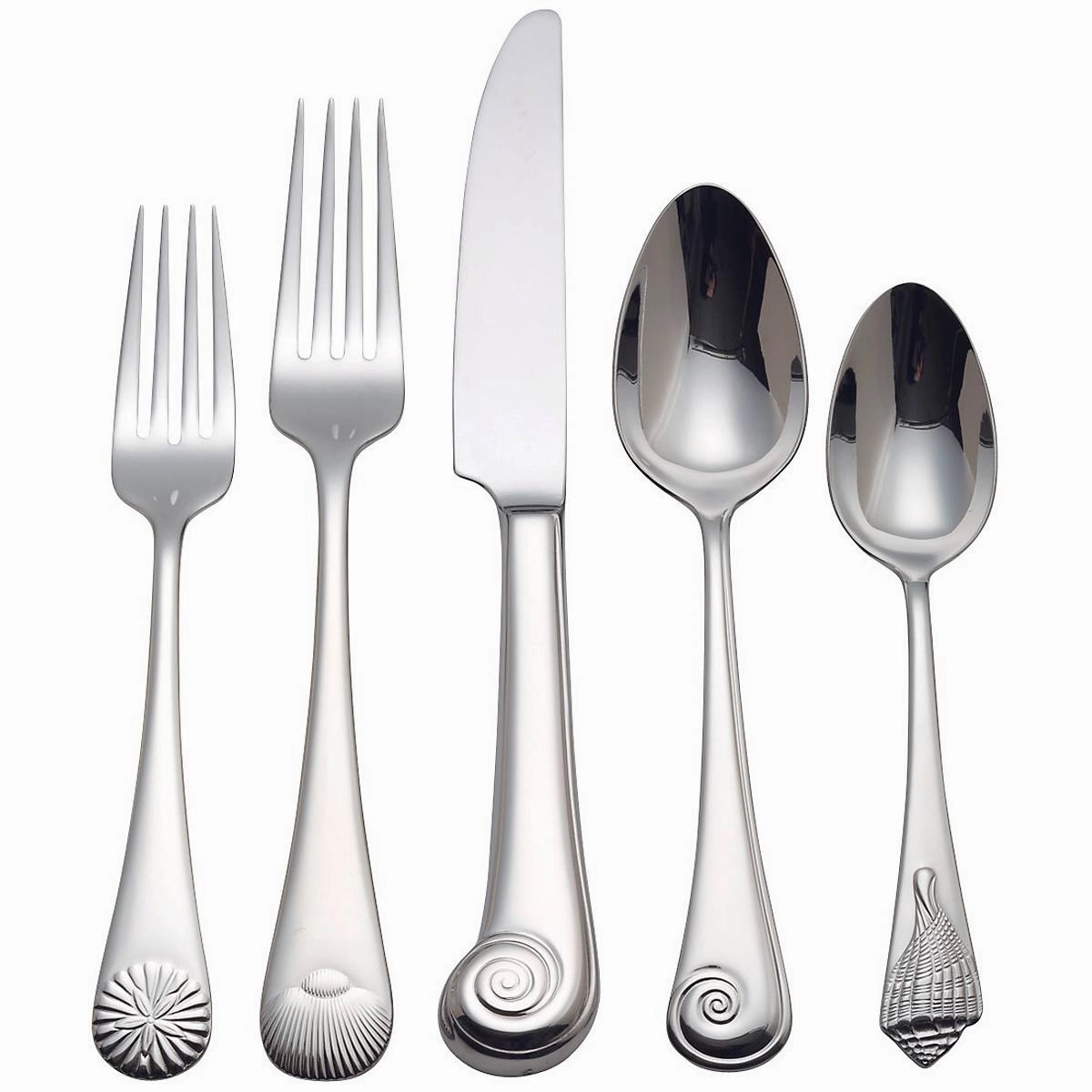 Sea Shell 5 Piece Place Settingeco-friendly bamboo fiber tableware set 