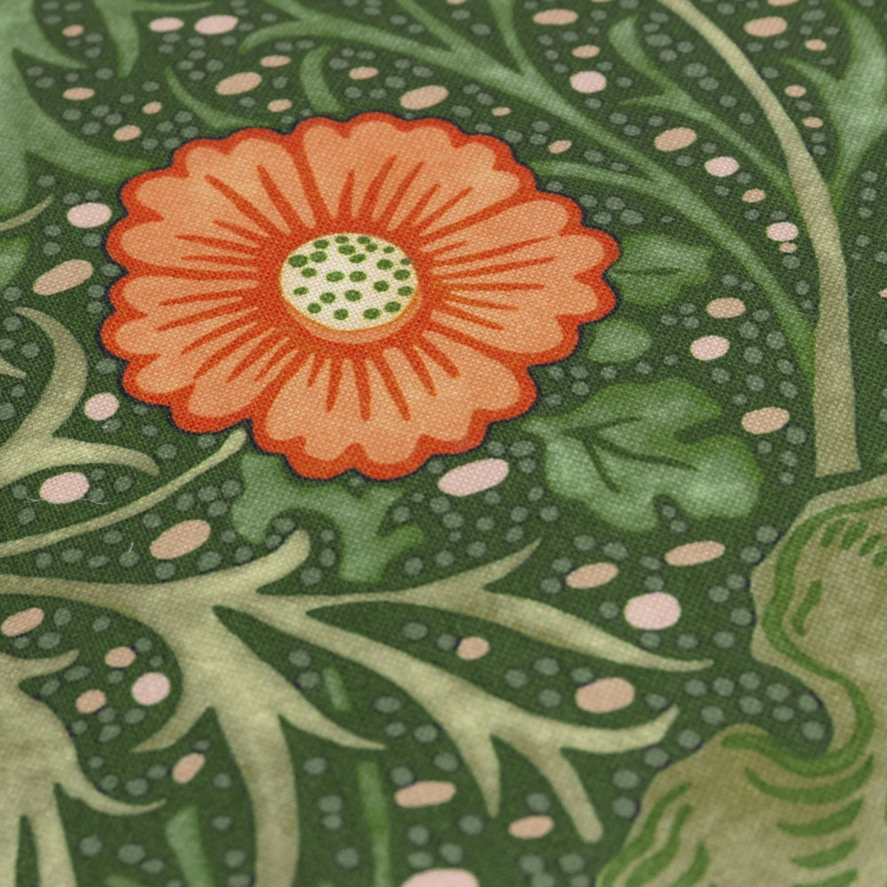 Seaweed Printed Outdoor Cushion Forest Green