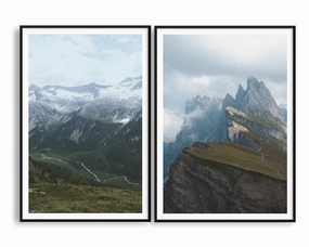 Seceda Set INCLUDES TWO PRINTSmodern abstract painting decor