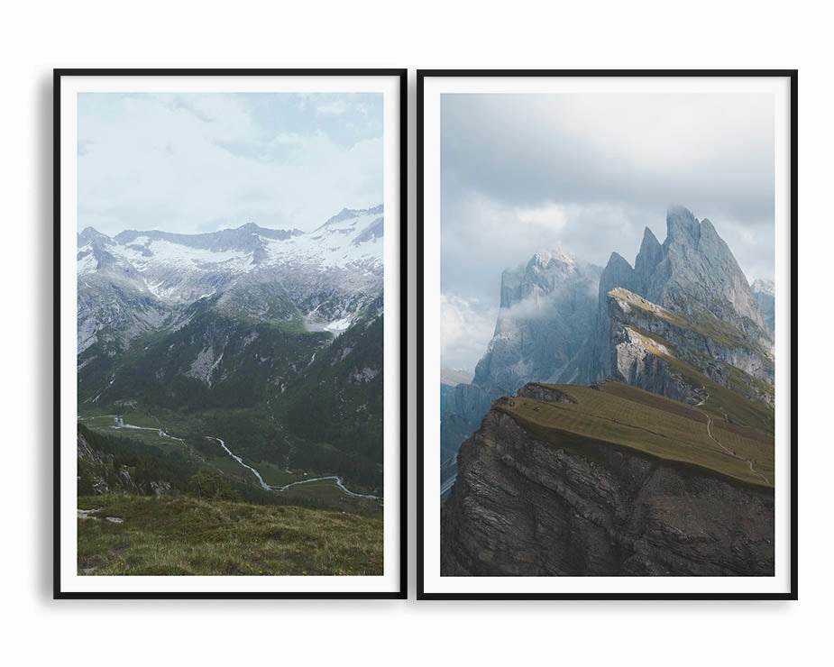 Seceda Set INCLUDES TWO PRINTSmodern abstract painting decor