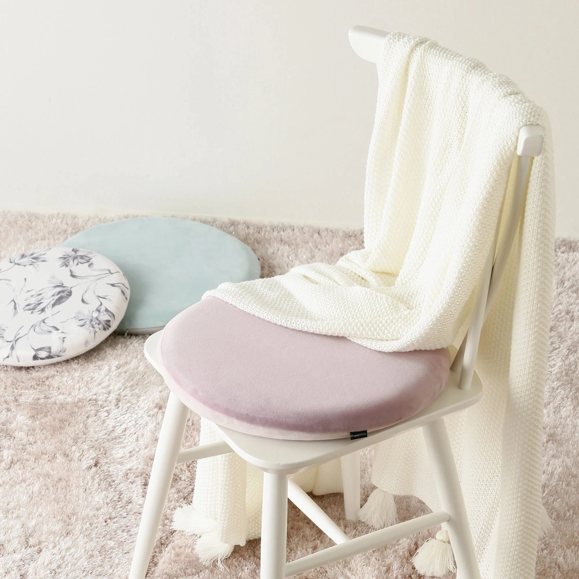 Sedia Seat Cushion  Light Green Xlight Gray