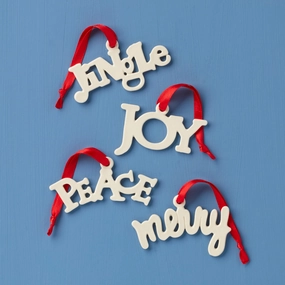 Sentiment Charm Ornaments - Set Of 4home decor ,wall decor 