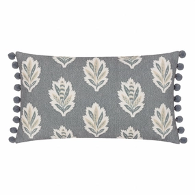Sessile Leaf Printed Cushion Delph Bluebedding sets ,throw blankets 