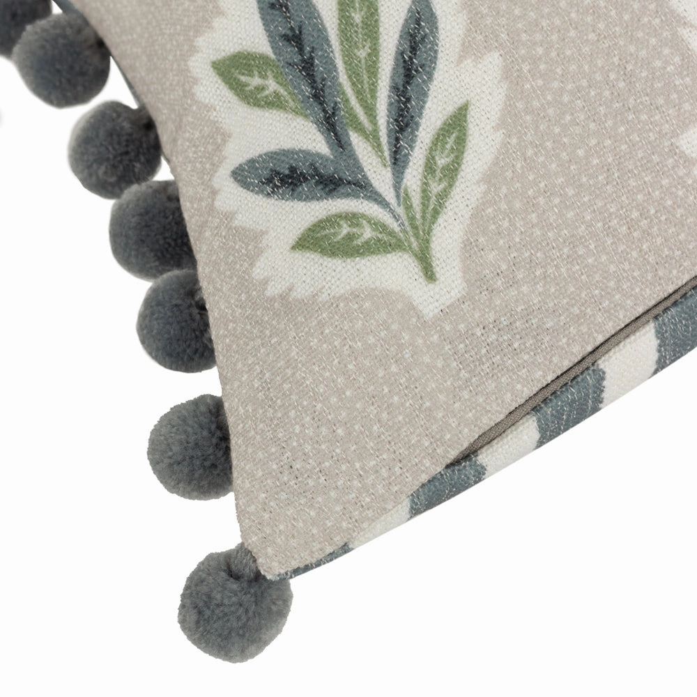 Sessile Leaf Printed Cushion Flax