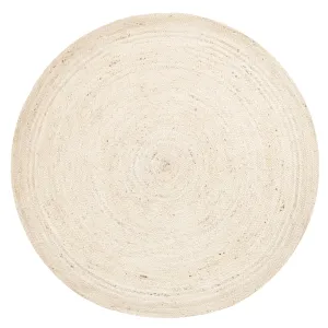 Sete Bleached Hand-Braided Round Jute Rugmodern color block patchwork rug