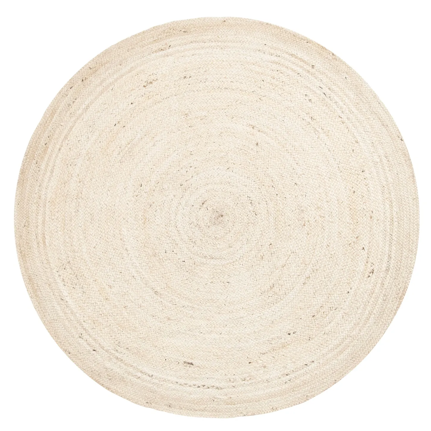 Sete Bleached Hand-Braided Round Jute Rugmodern color block patchwork rug