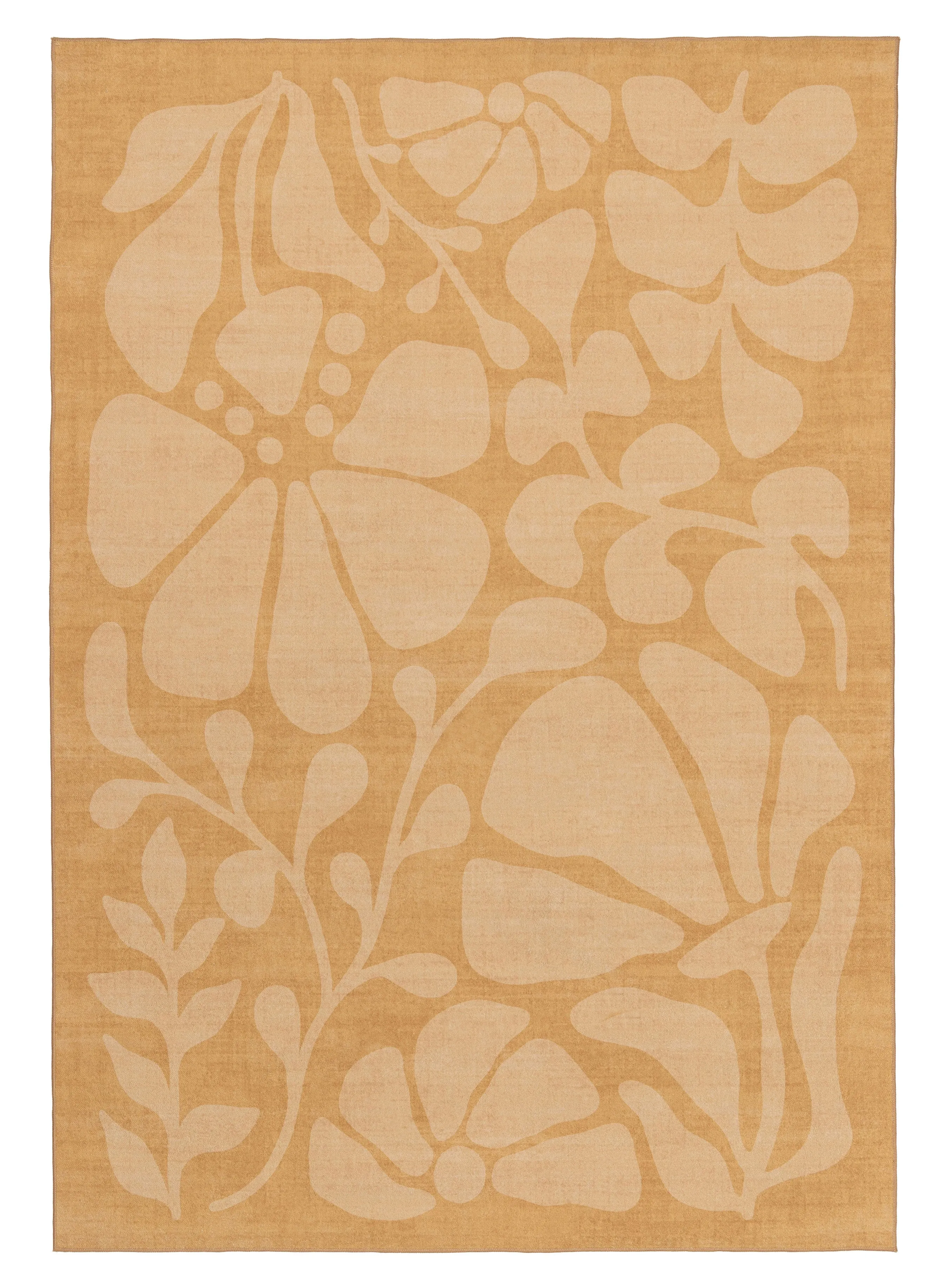 Shahi Beige Botanical Washable Rugmodern color block patchwork rug