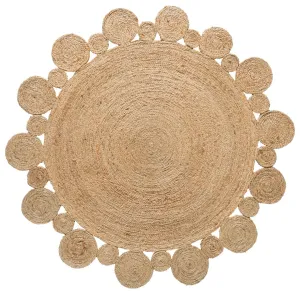 Shani Hand Made Circle Play Jute Rug *NO RETURNS UNLESS FAULTYmodern color block patchwork rug