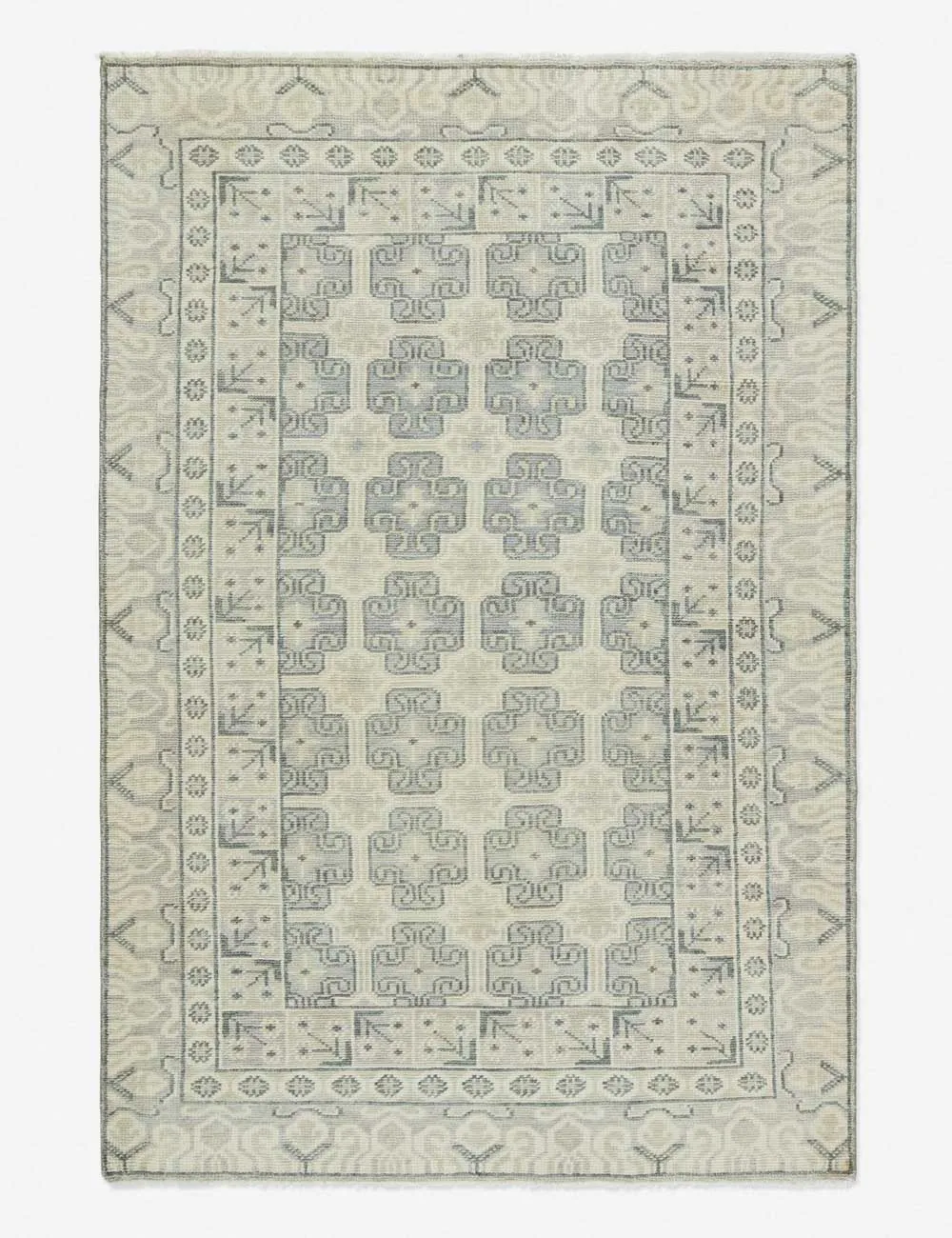 Sharyn Hand-Knotted Wool Rugmodern color block patchwork rug