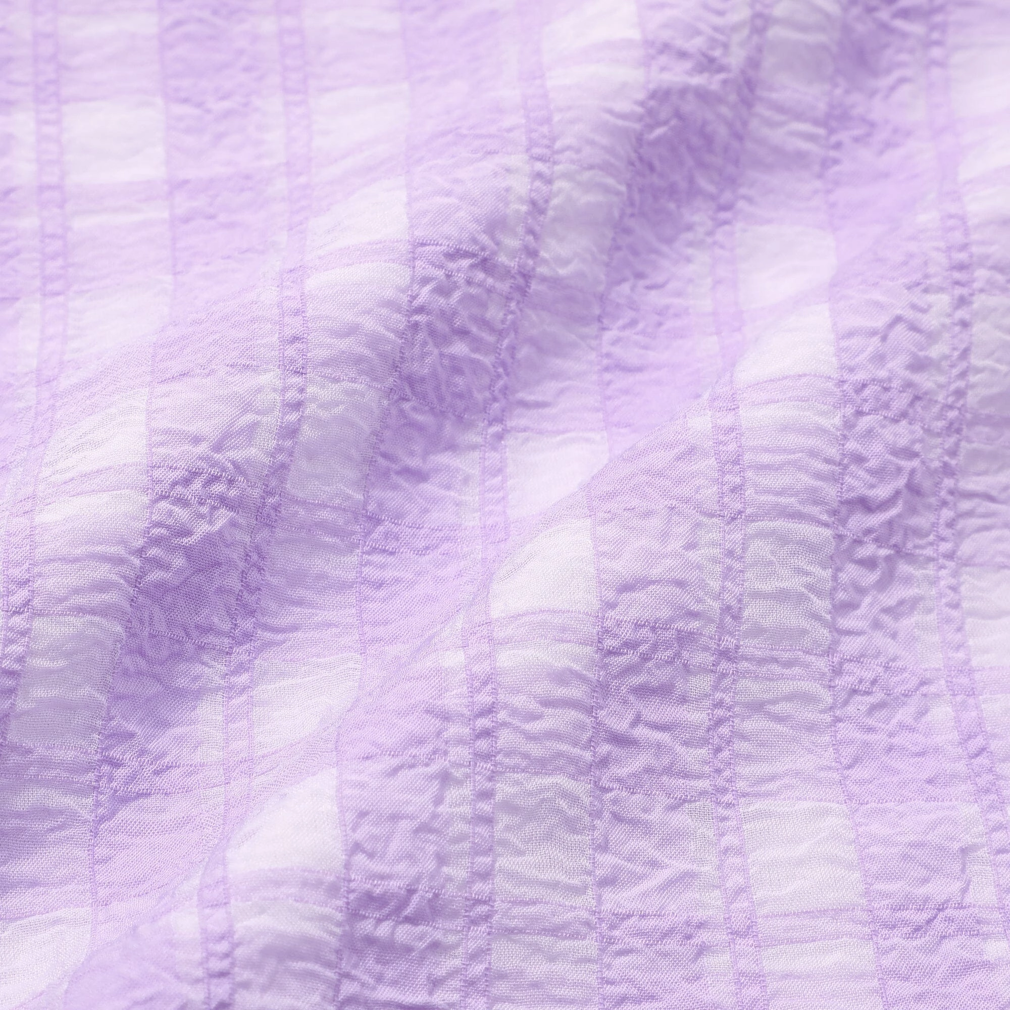 Sheer Check Ruffle Conforter Double Purple