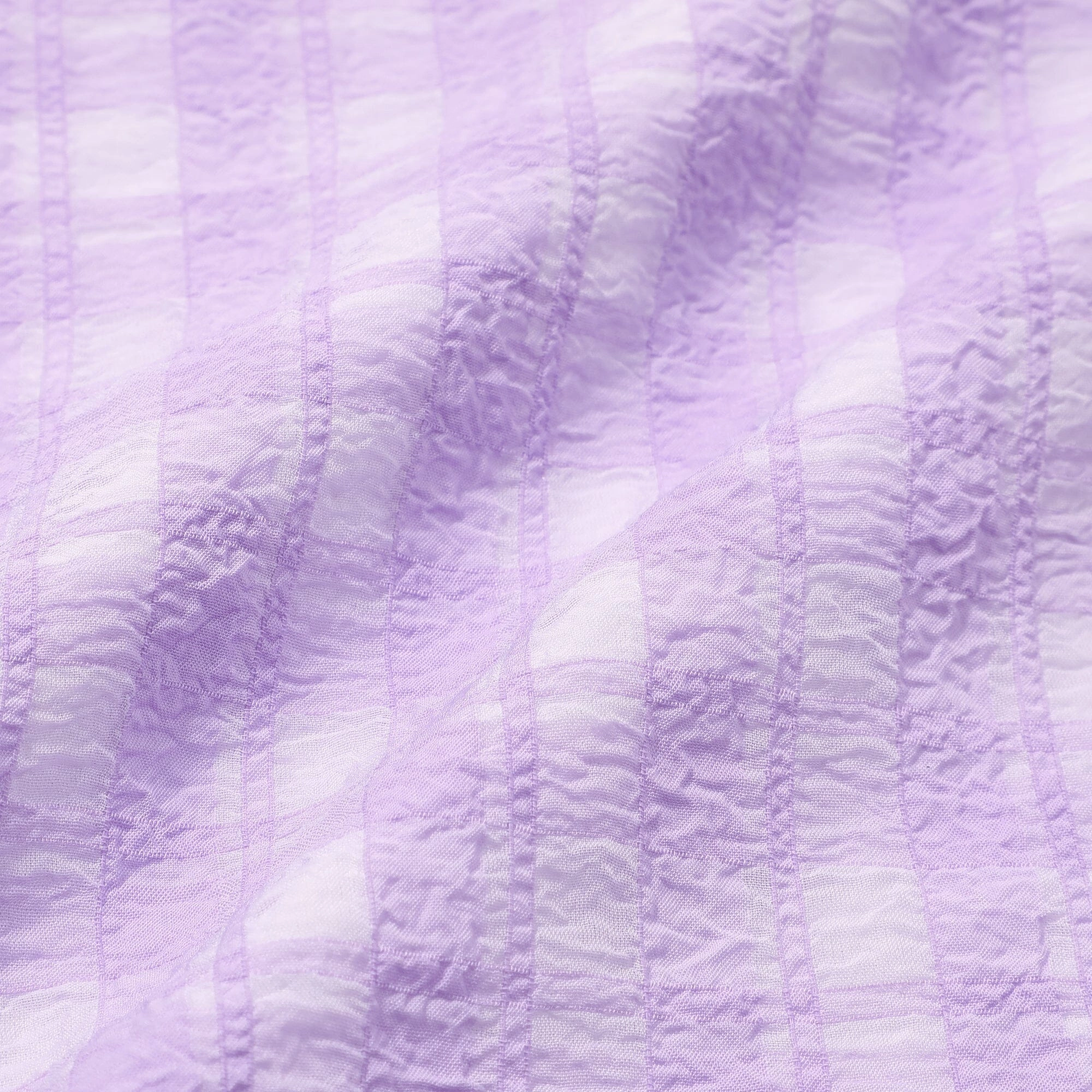 Sheer Check Ruffle Pillowcase 700 X 500 Purple