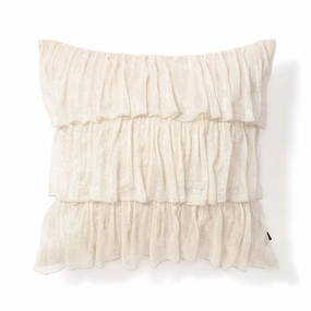 Sheer Frill Cushion Cover 450 X 450 Whitebedding sets ,throw blankets 