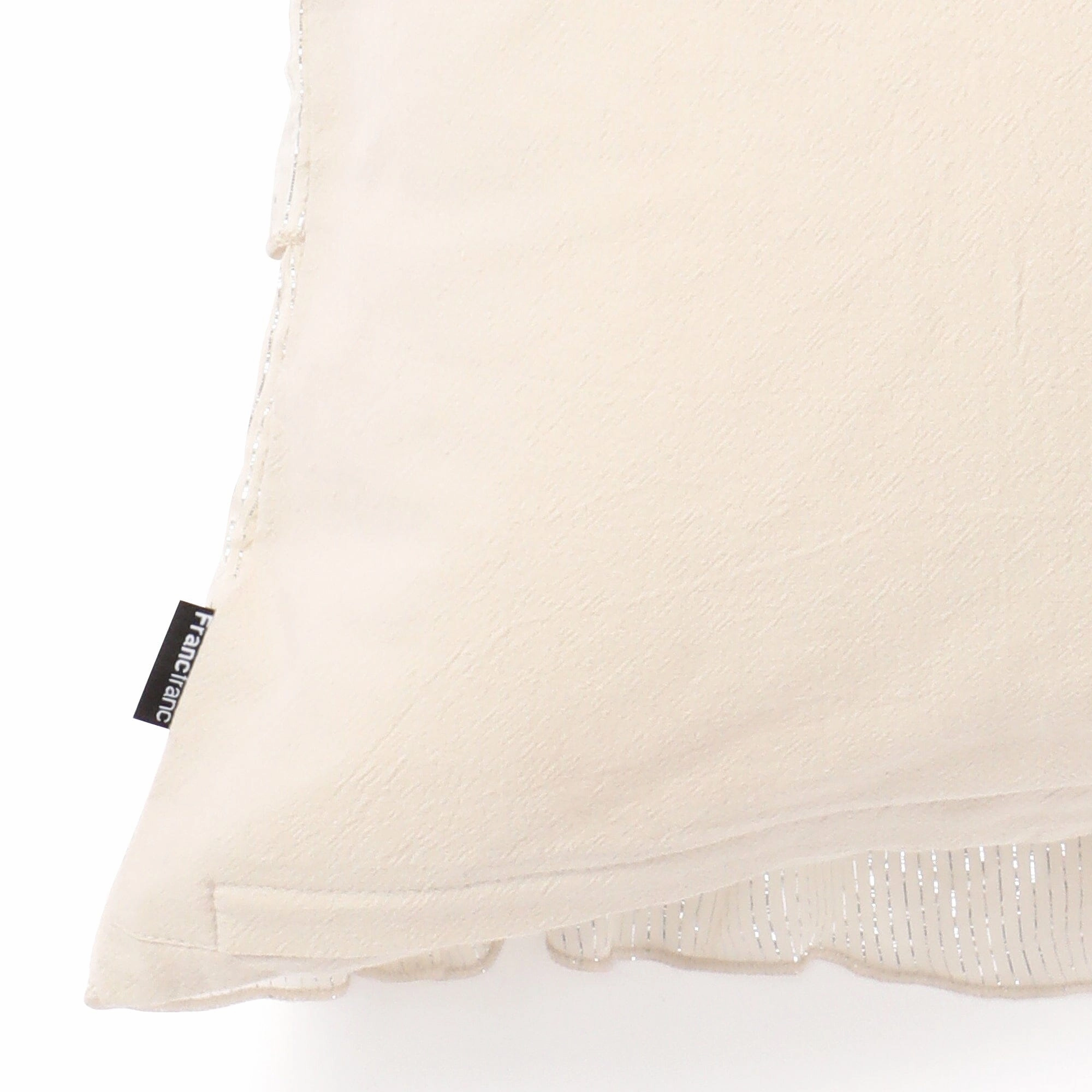 Sheer Frill Cushion Cover 450 X 450 White