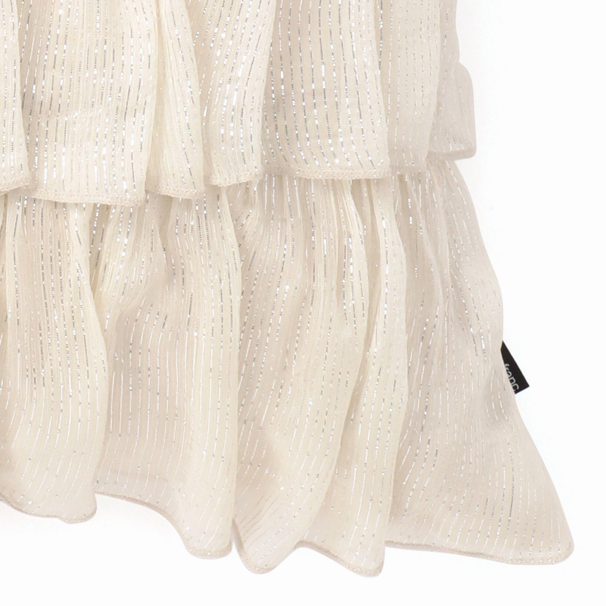 Sheer Frill Cushion Cover 450 X 450 White