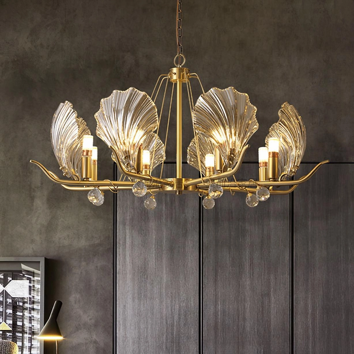Shell Crystal Chandelier