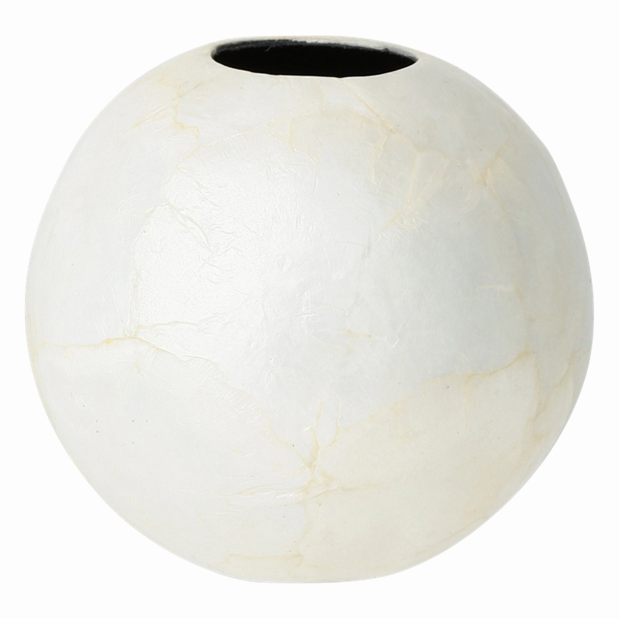 Shell Flower Vase Small White