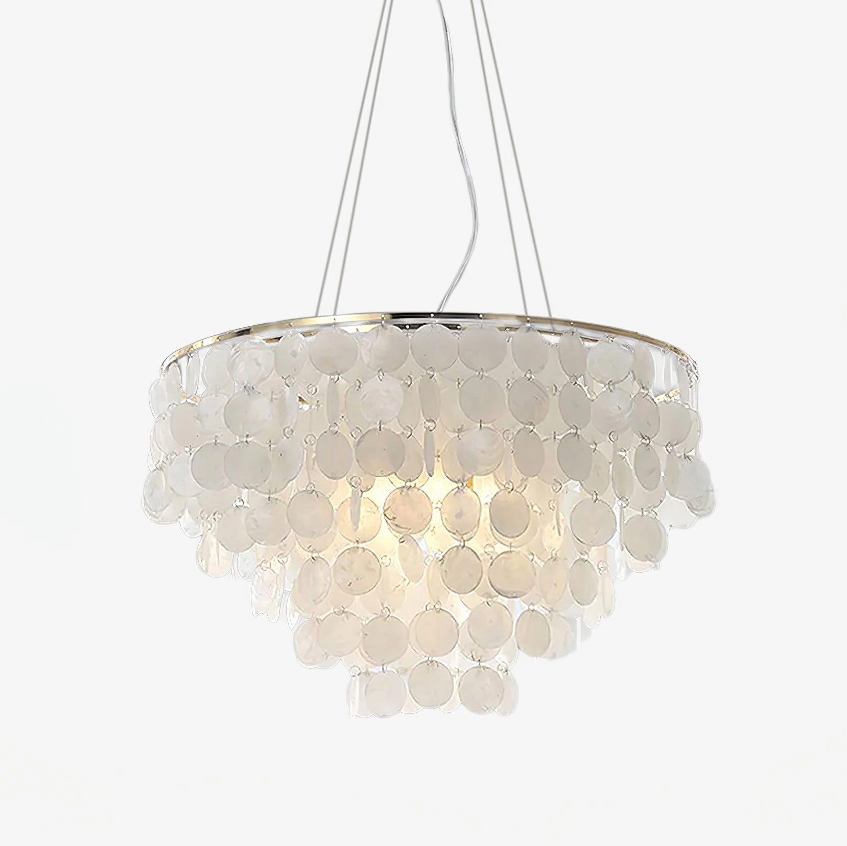 Shell Wind Chime Chandelierrustic chandelier,bedroom chandelier 
