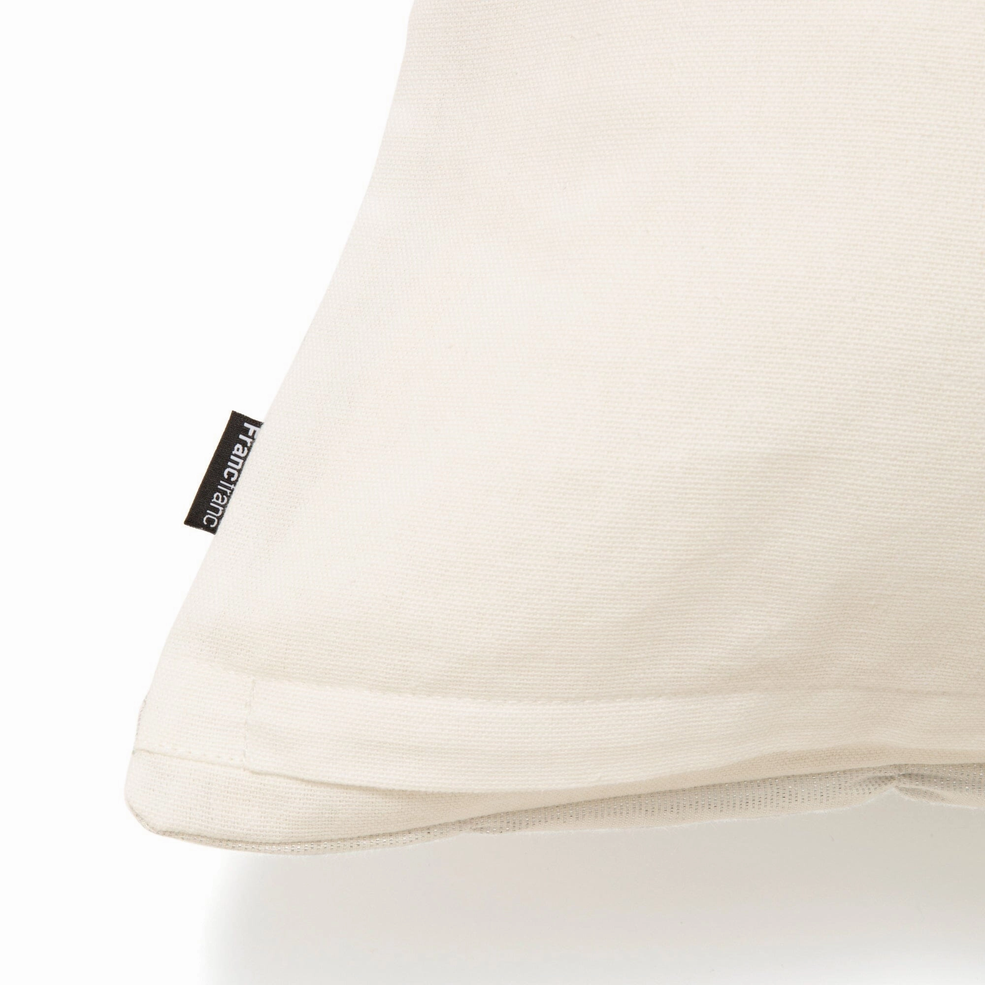 Shiny Gather Cushion Cover 450 x 450  white x Silver