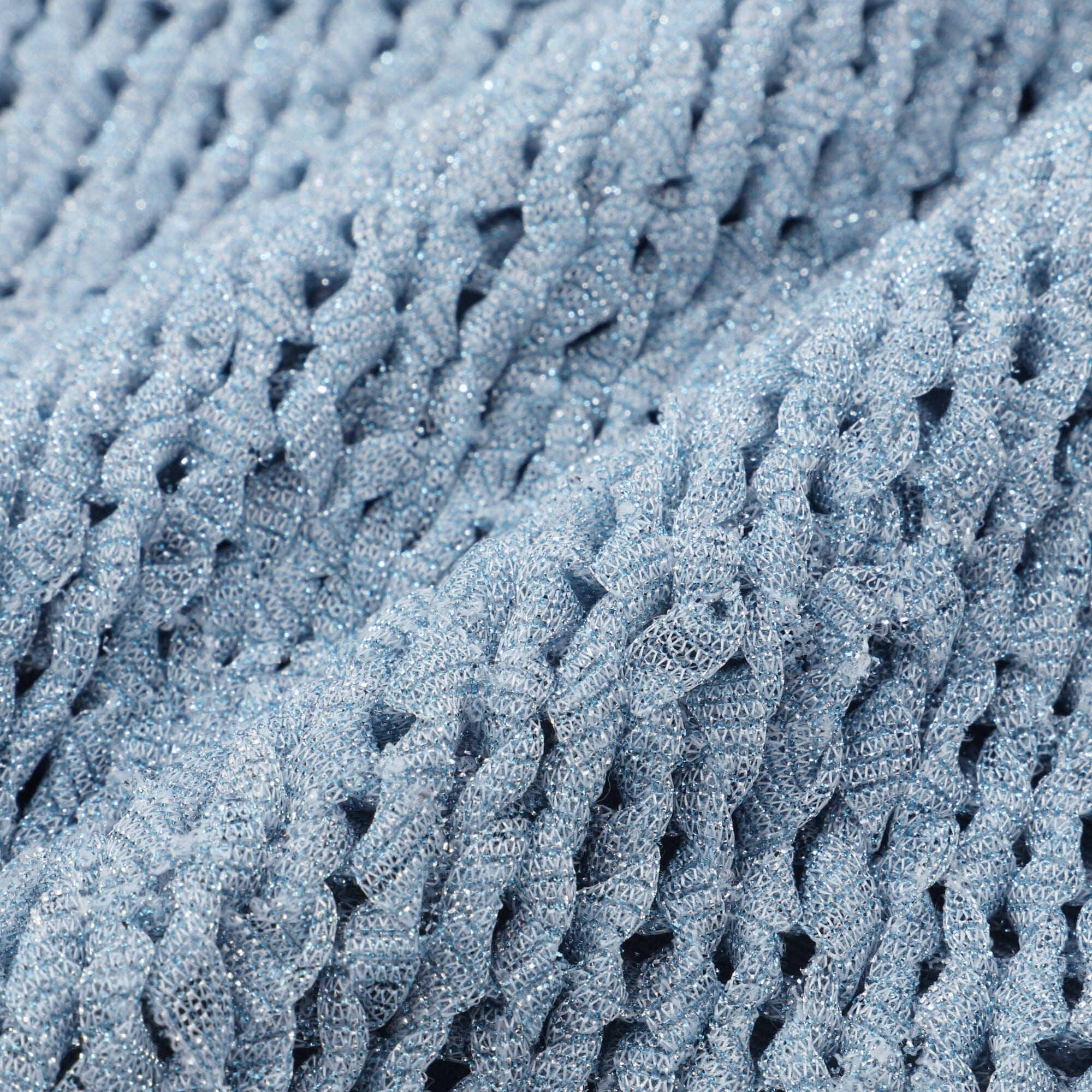 Shiny Knit Cushion Cover 450 X 450 Blue