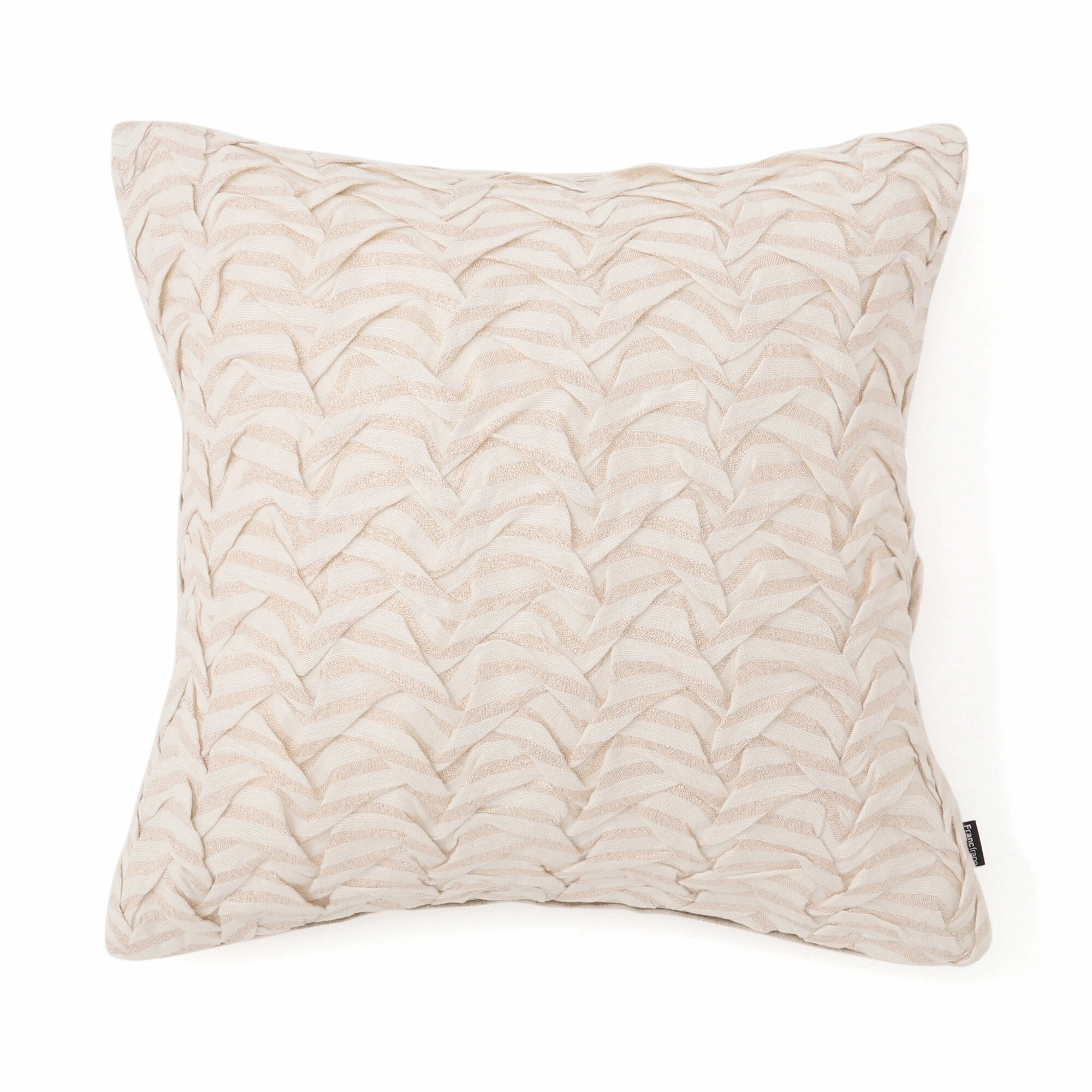 Shiny Smocking Cushion Cover 450 X 450 Natural X Goldbedding sets ,throw blankets 