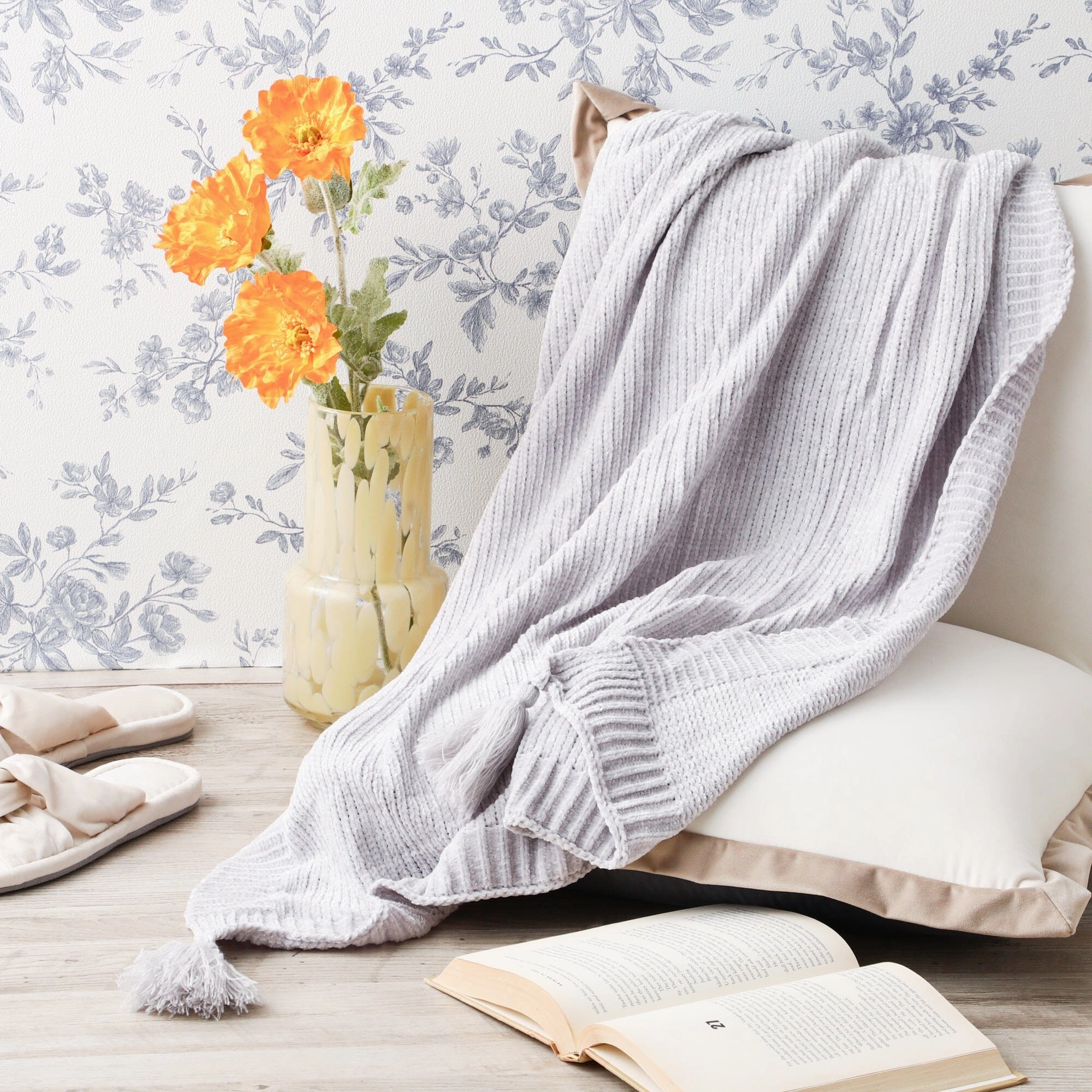 Shirley Throw (Knee Blanket) 1500 X 800 Grey