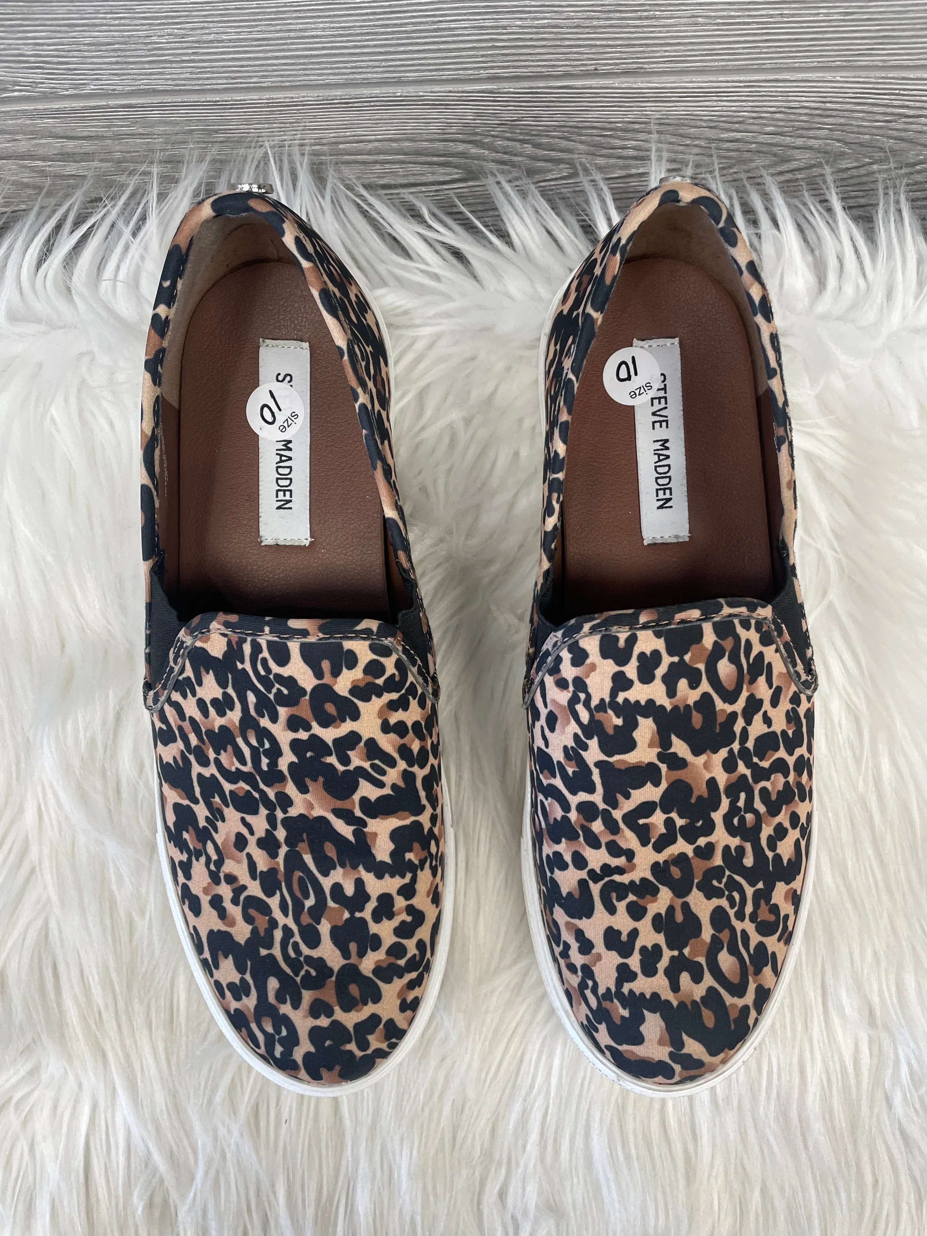 Shoes Flats By Steve Madden In Animal Print, Size: 10 steve madden