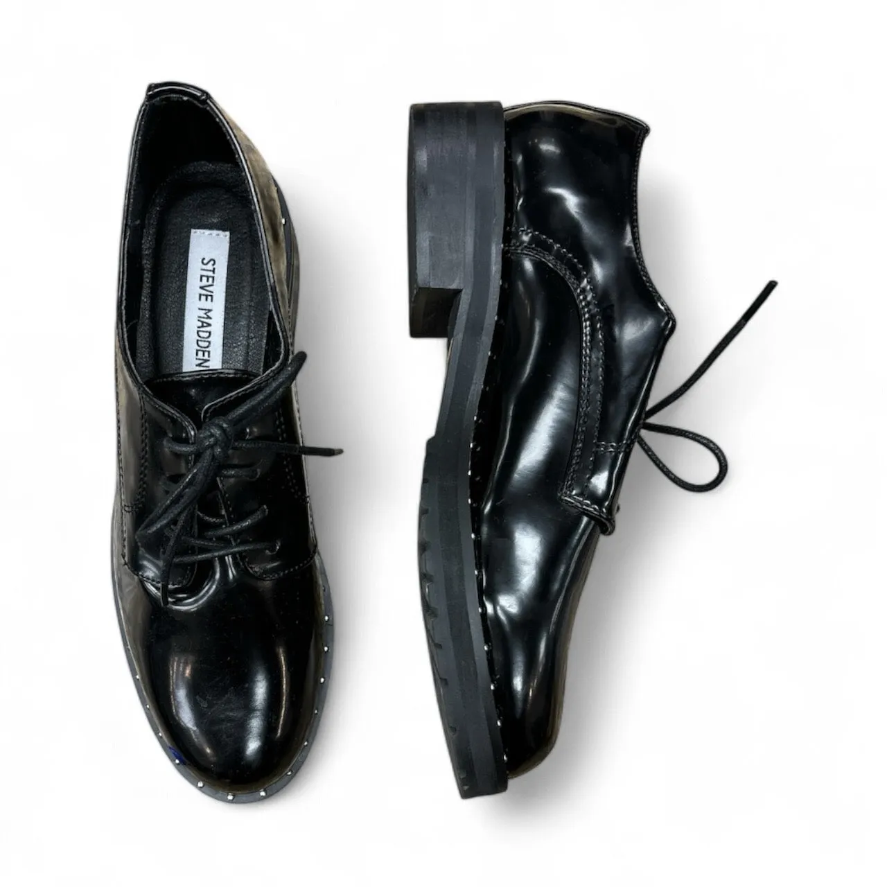 Shoes Flats By Steve Madden In Black, Size: 9.5 steve madden