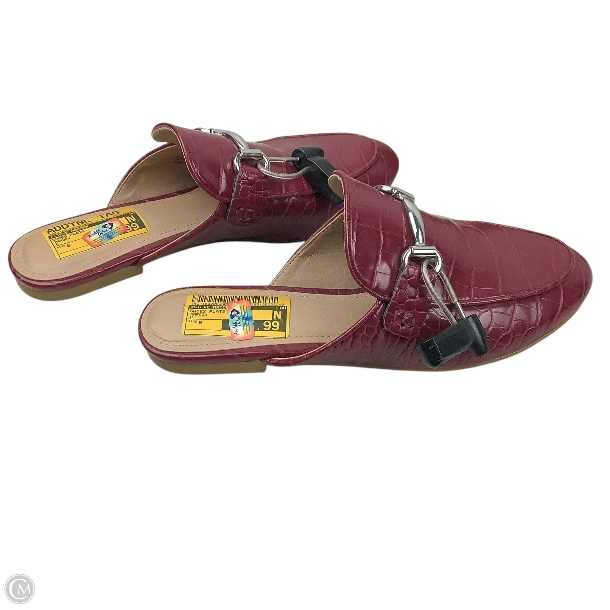 Shoes Flats By Steve Madden In Maroon, Size: 8 steve madden