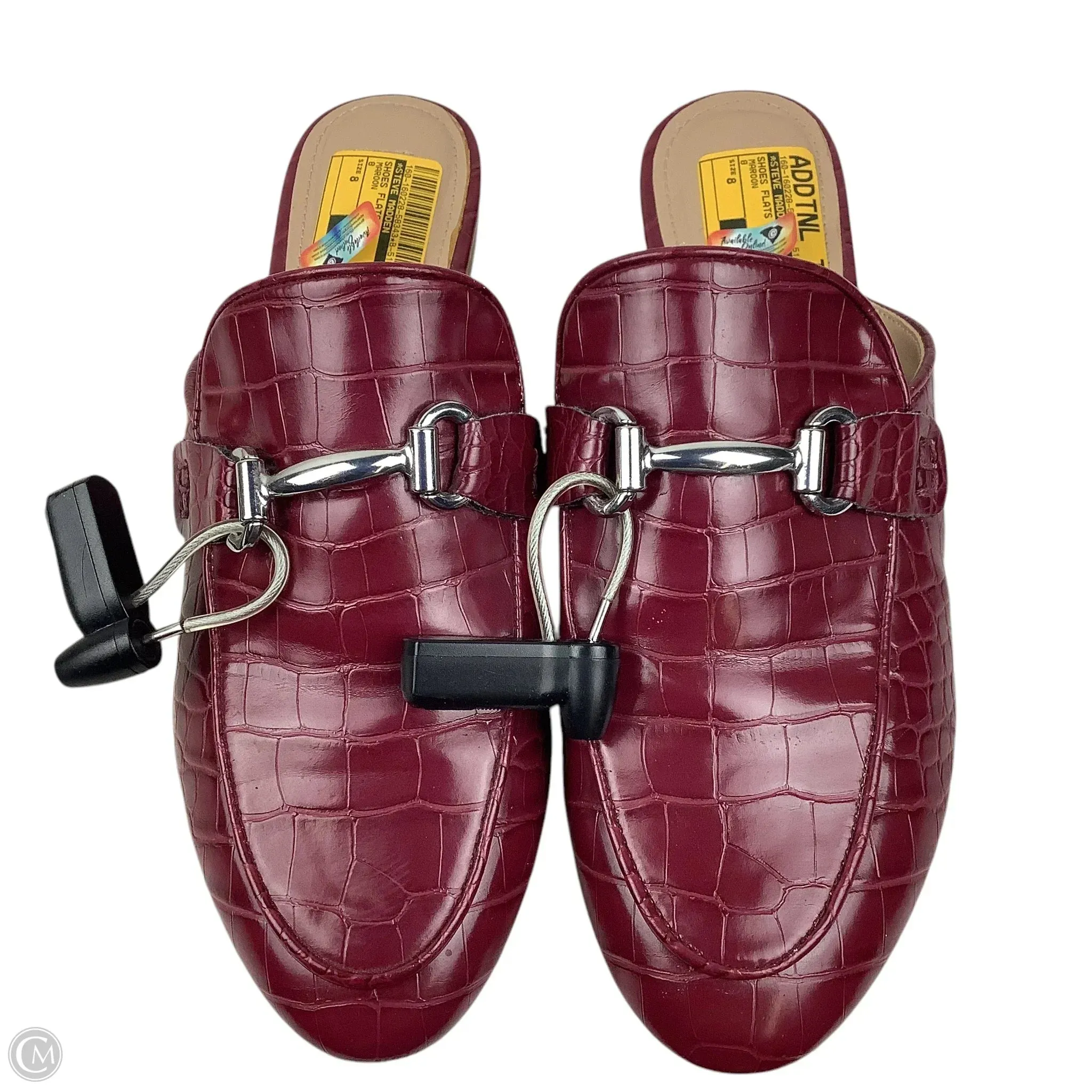 Shoes Flats By Steve Madden In Maroon, Size: 8 steve madden