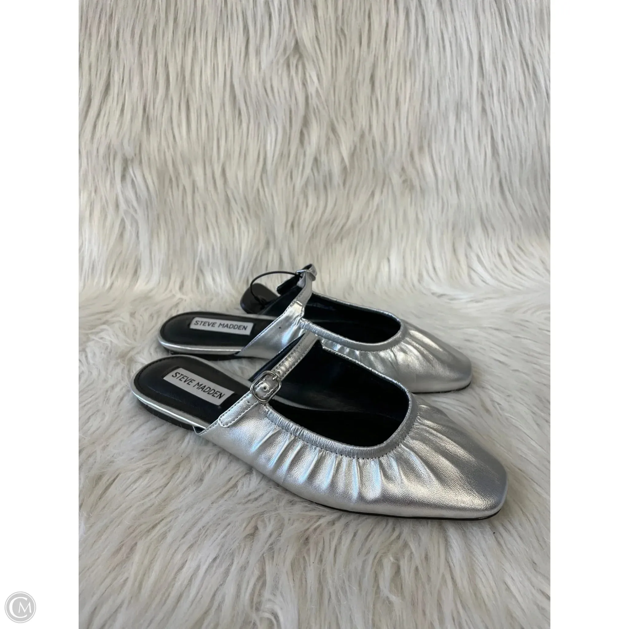 Shoes Flats By Steve Madden In Silver, Size: 7.5 steve madden