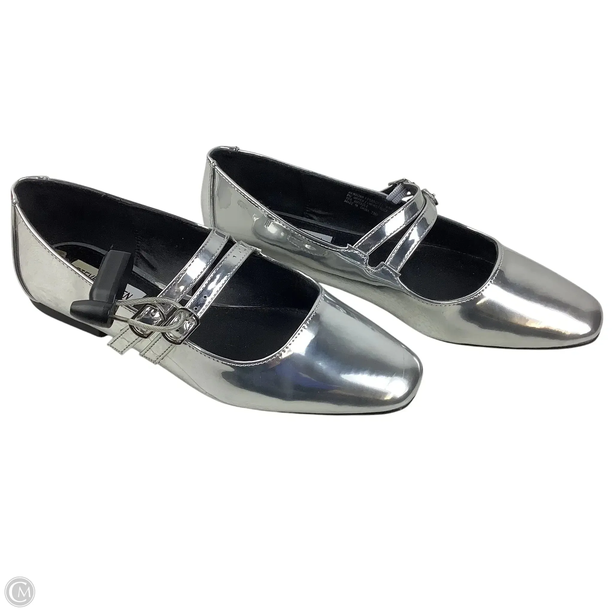 Shoes Flats By Steve Madden In Silver, Size: 8 steve madden