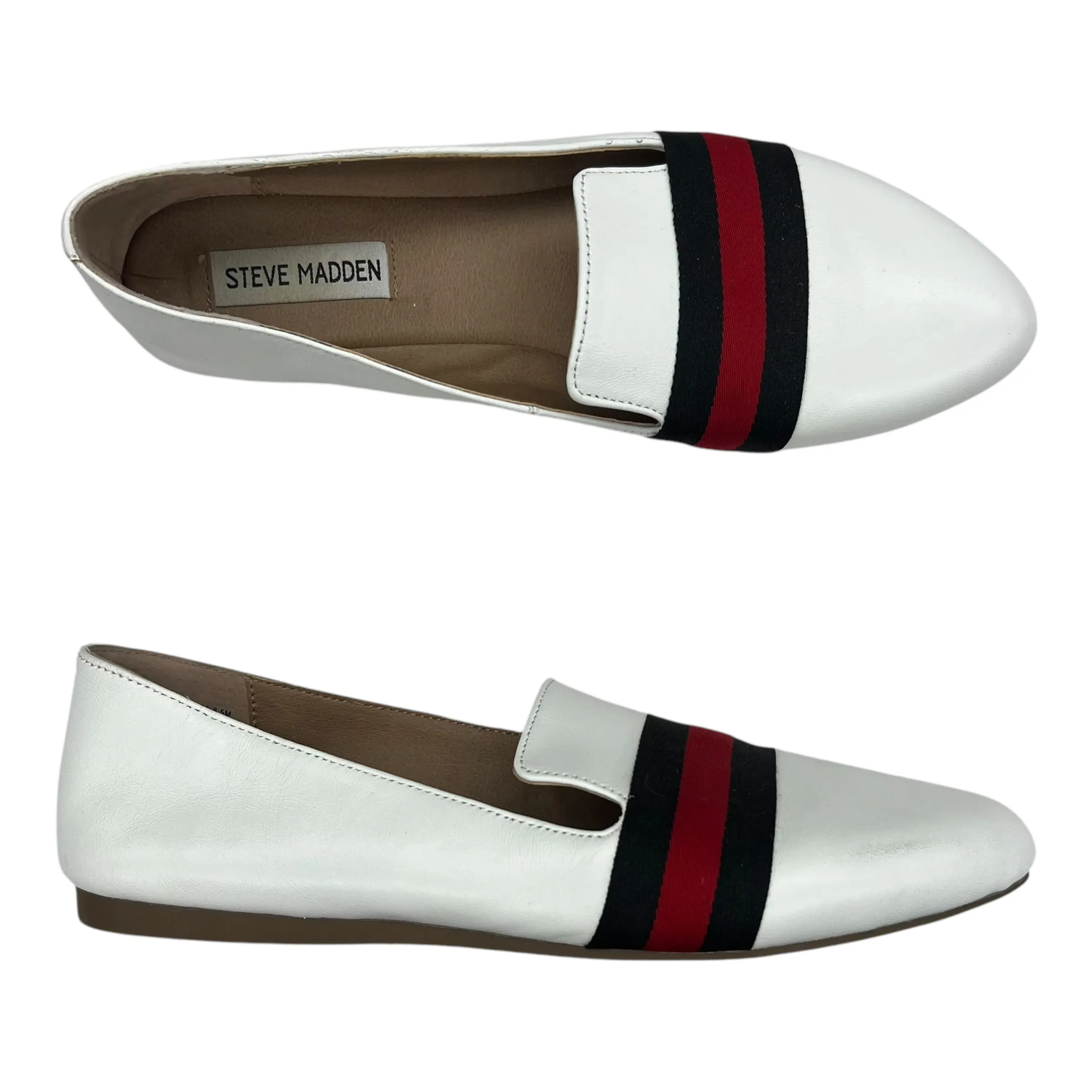 Shoes Flats By Steve Madden In White, Size:8.5 steve madden