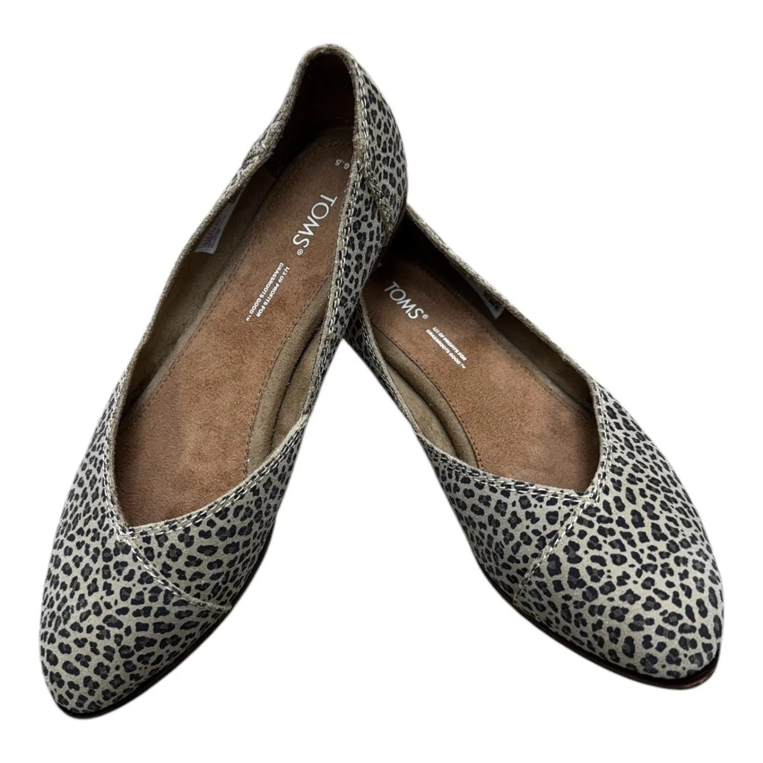 Shoes Flats By Toms In Animal Print, Size: 6.5 toms
