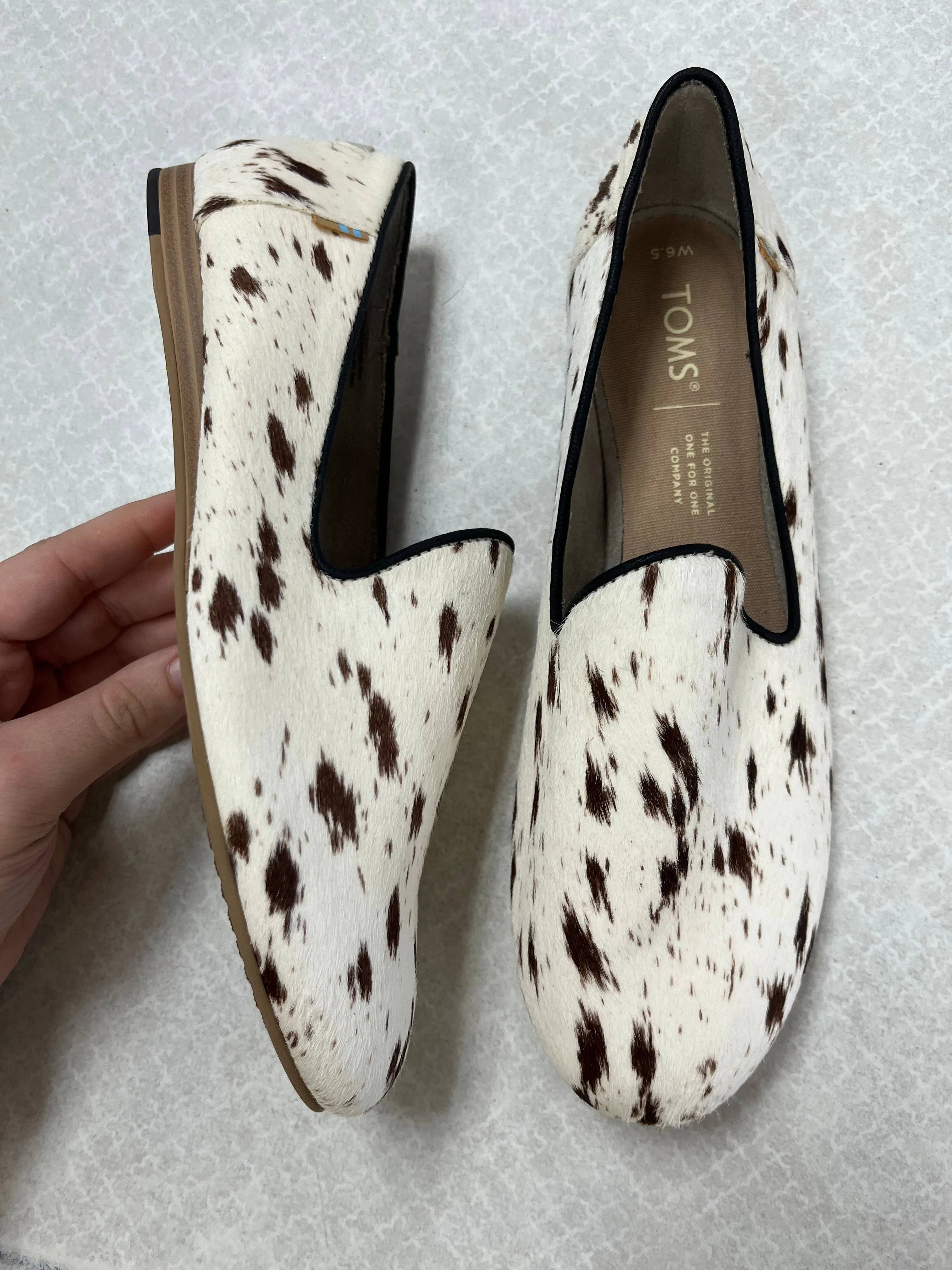 Shoes Flats By Toms In Animal Print, Size:6.5 toms