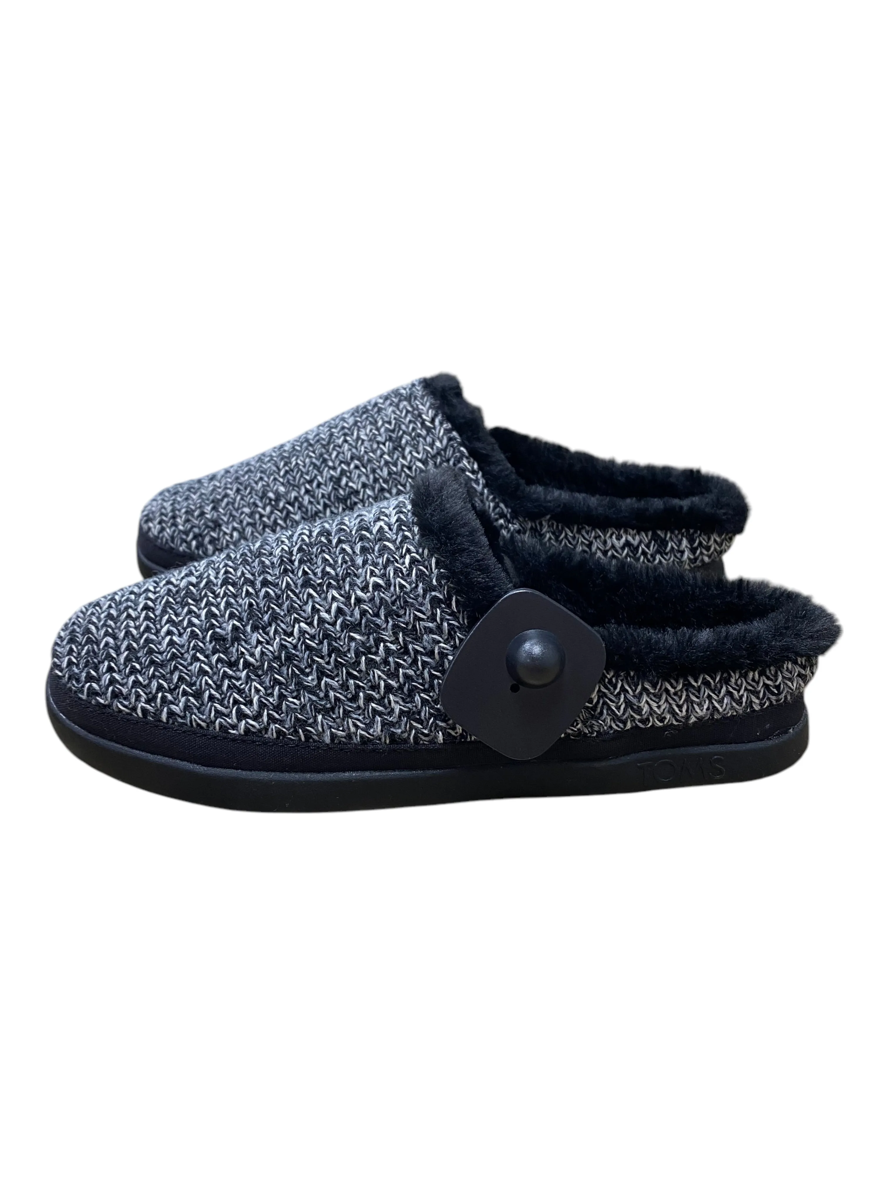 Shoes Flats By Toms In Black & Grey, Size:7.5 toms