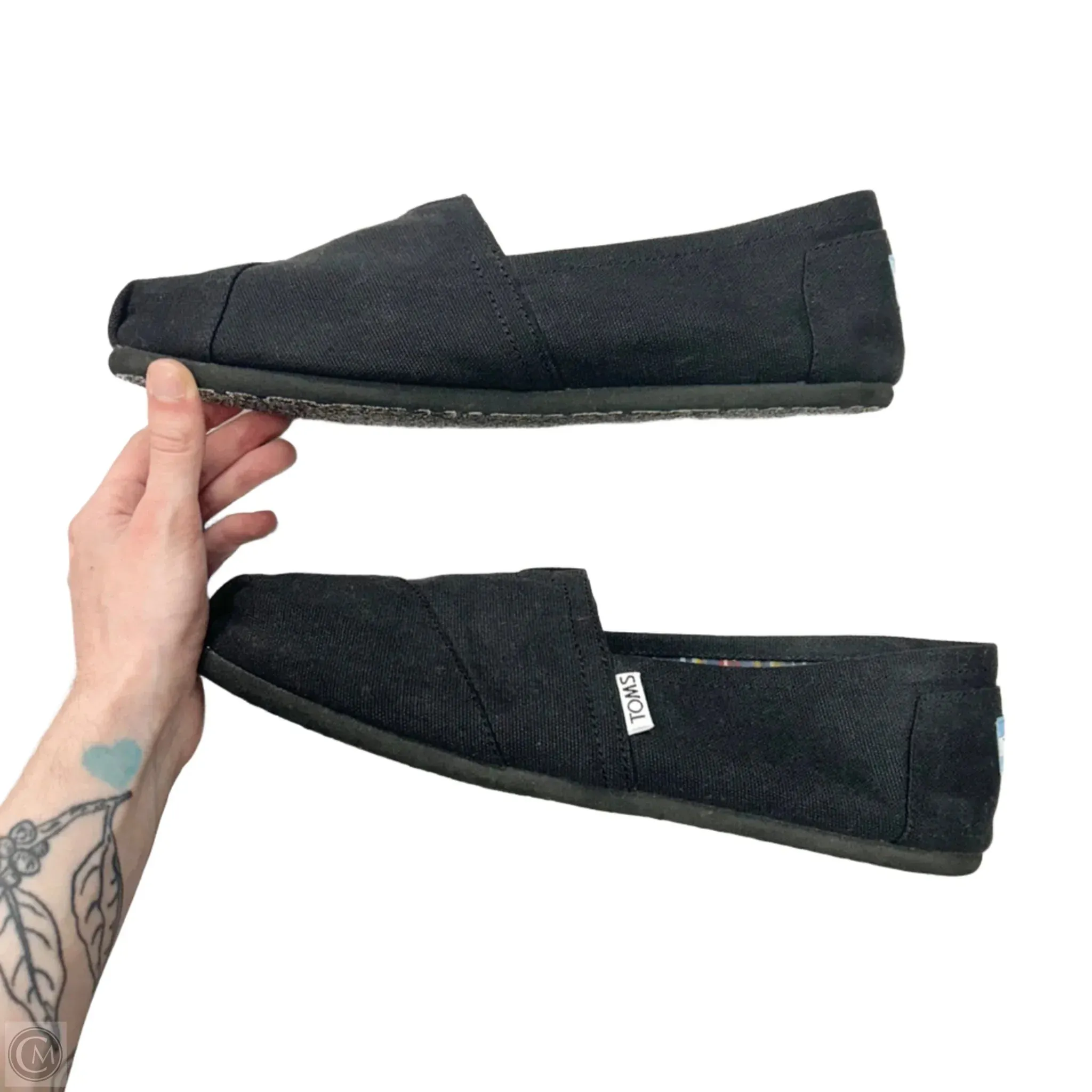 Shoes Flats By Toms In Black, Size: 11 toms