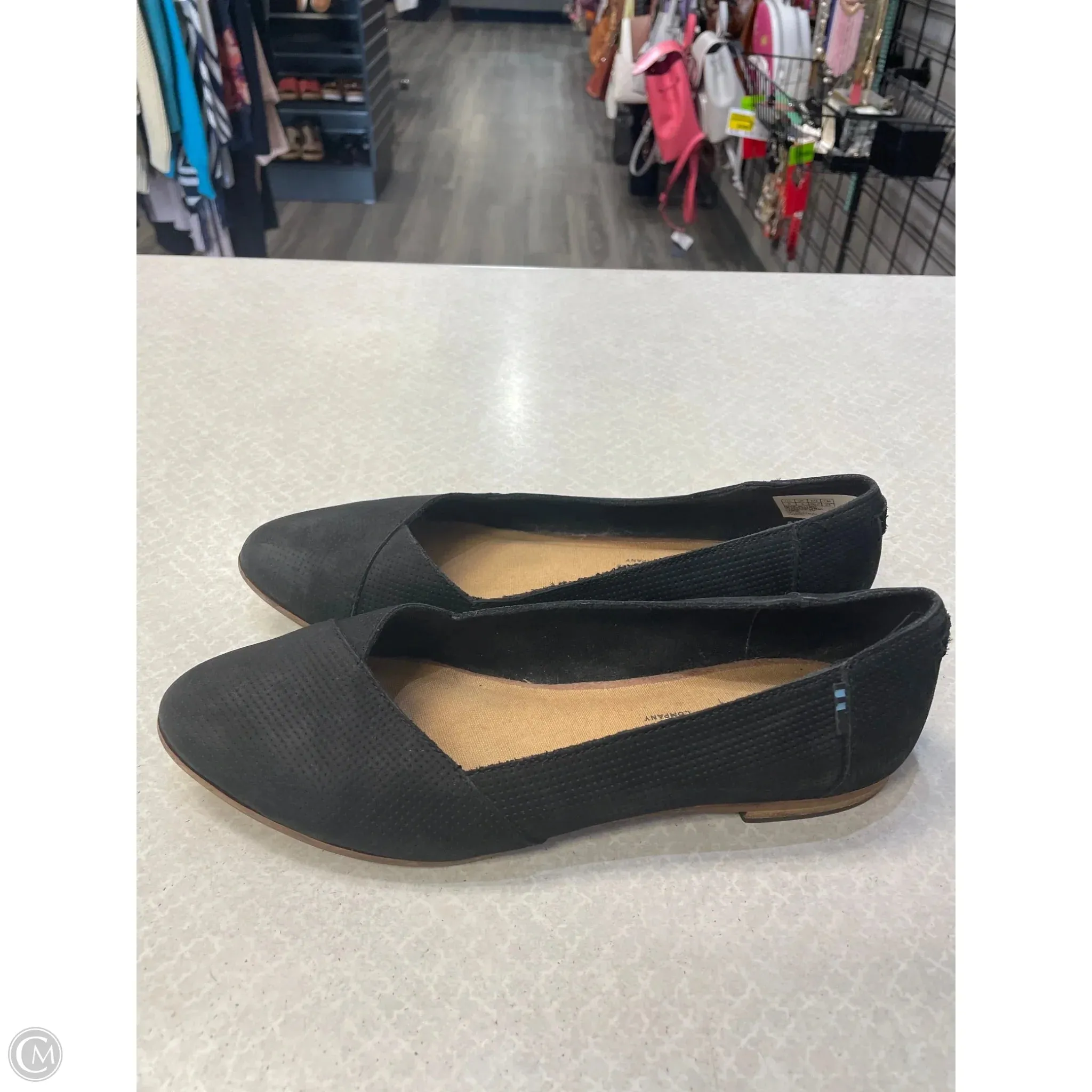 Shoes Flats By Toms In Black, Size: 6 toms