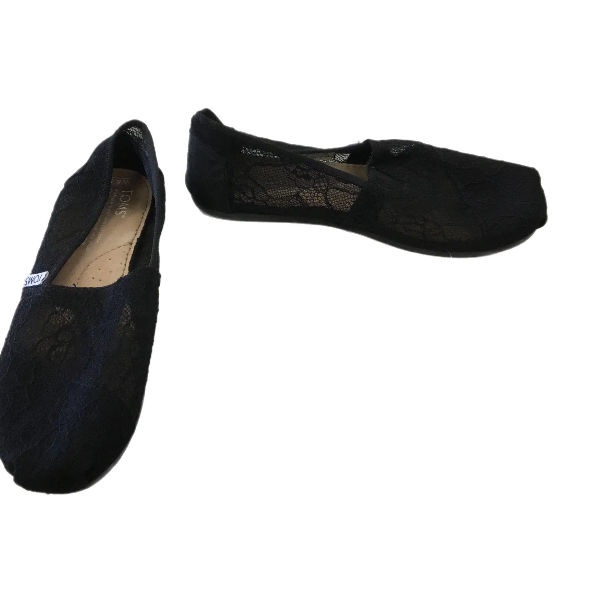 Shoes Flats By Toms In Black, Size: 6.5 toms