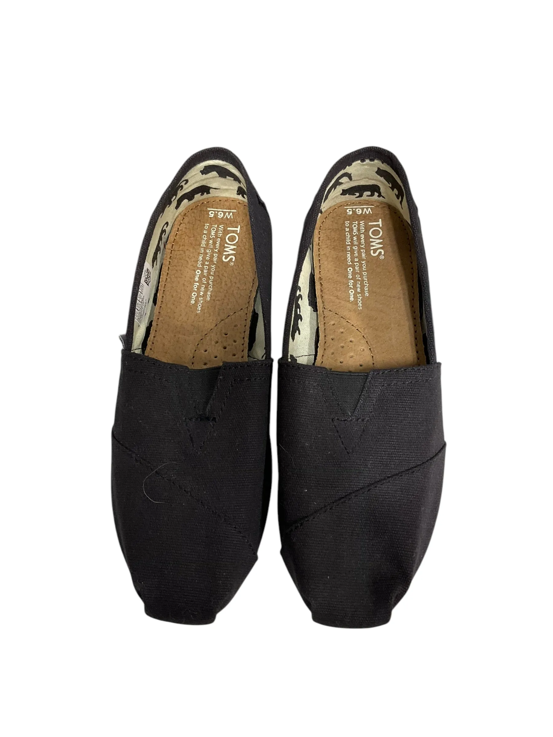 Shoes Flats By Toms In Black, Size: 6.5 toms