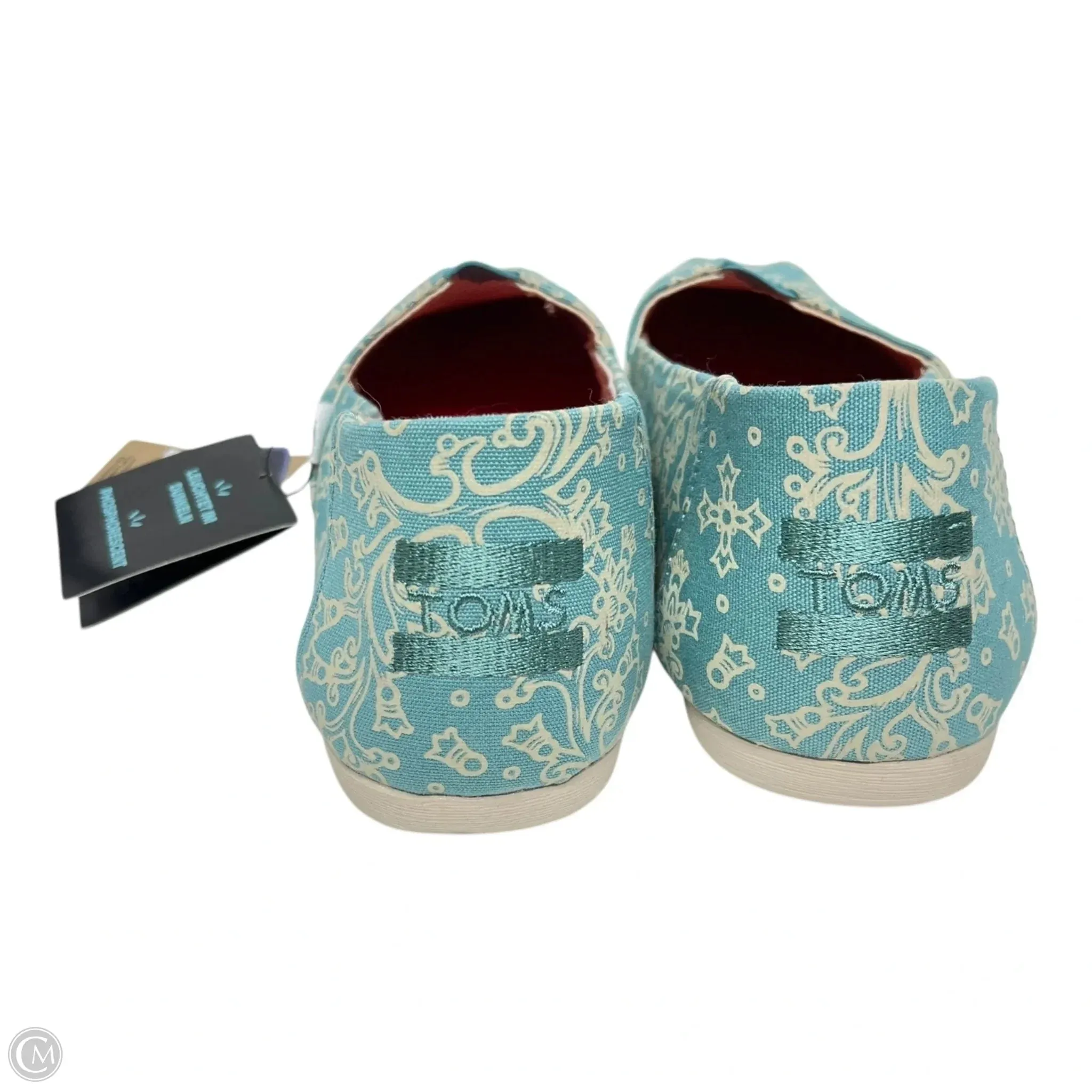 Shoes Flats By Toms In Blue & Cream, Size: 6.5 toms